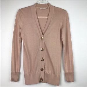Tory Burch Simone Blush Cardigan